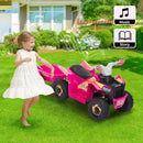 6V Kids Electric Ride-On ATV Tractor with 4 Wheels, Trailer, and Music Magic Cars 11