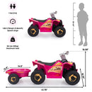 6V Kids Electric Ride-On ATV Tractor with 4 Wheels, Trailer, and Music Magic Cars 2
