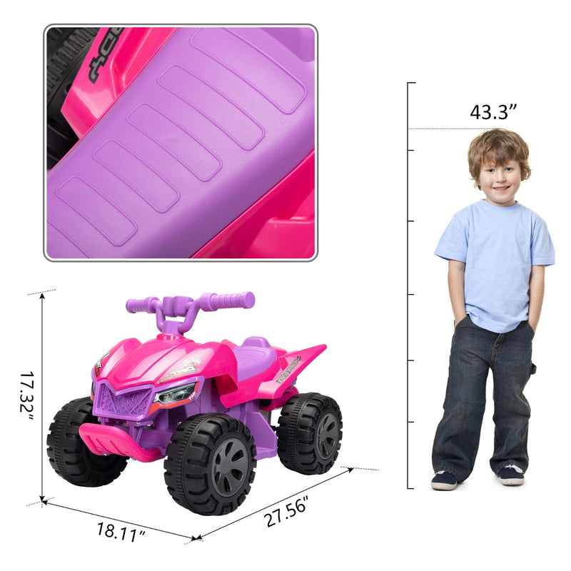 6V Electric Kids 4-Wheel ATV Quad Bike with Sprayers Magic Cars 1