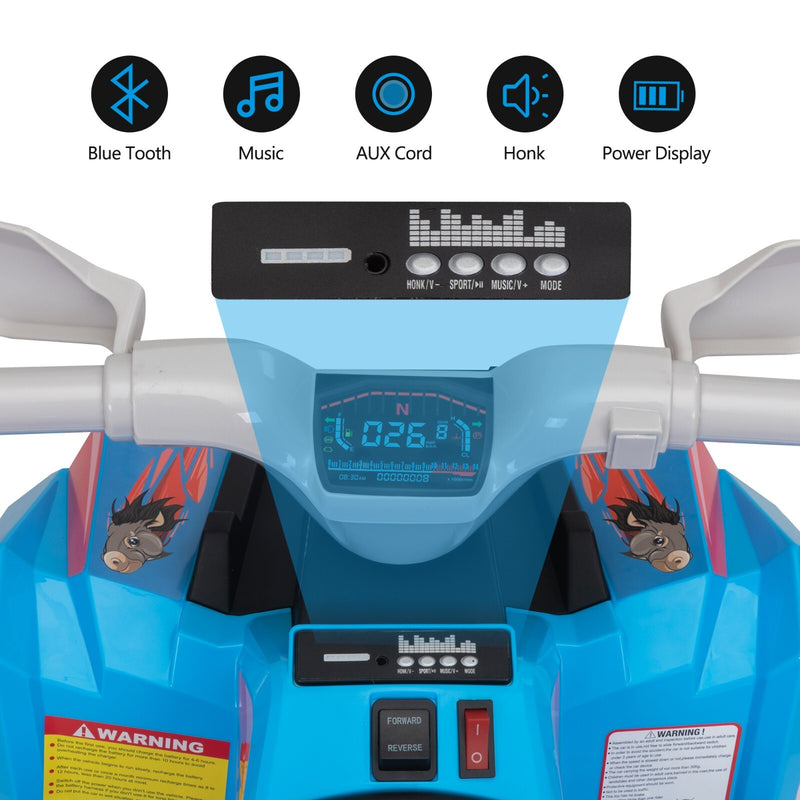 6V Electric Ride-On Quad Bike with Trailer for Toddlers Ages 3-6 Magic Cars 19