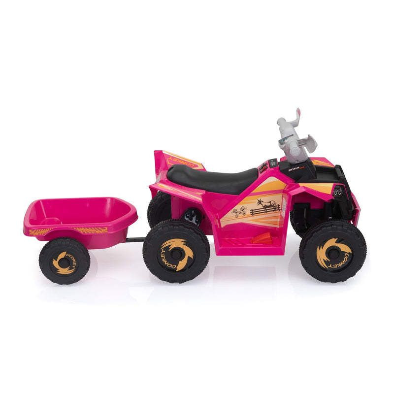 6V Electric Ride-On Quad Bike with Trailer for Toddlers Ages 3-6 Magic Cars 8