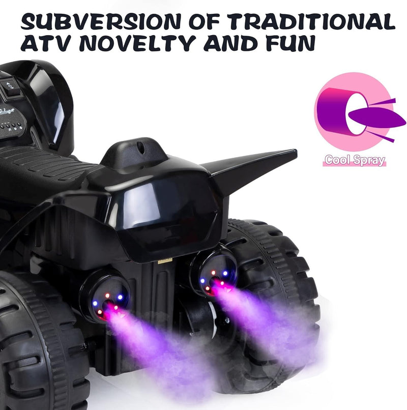 6V Battery-Powered Kids Electric Ride-On ATV Quad Car with Music and LED Lights Magic Cars 7