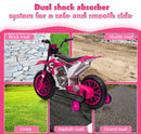 Electric 12V Kids Ride-On Dirt Bike Motorcycle with Training Wheels and 2 Speeds Magic Cars 11