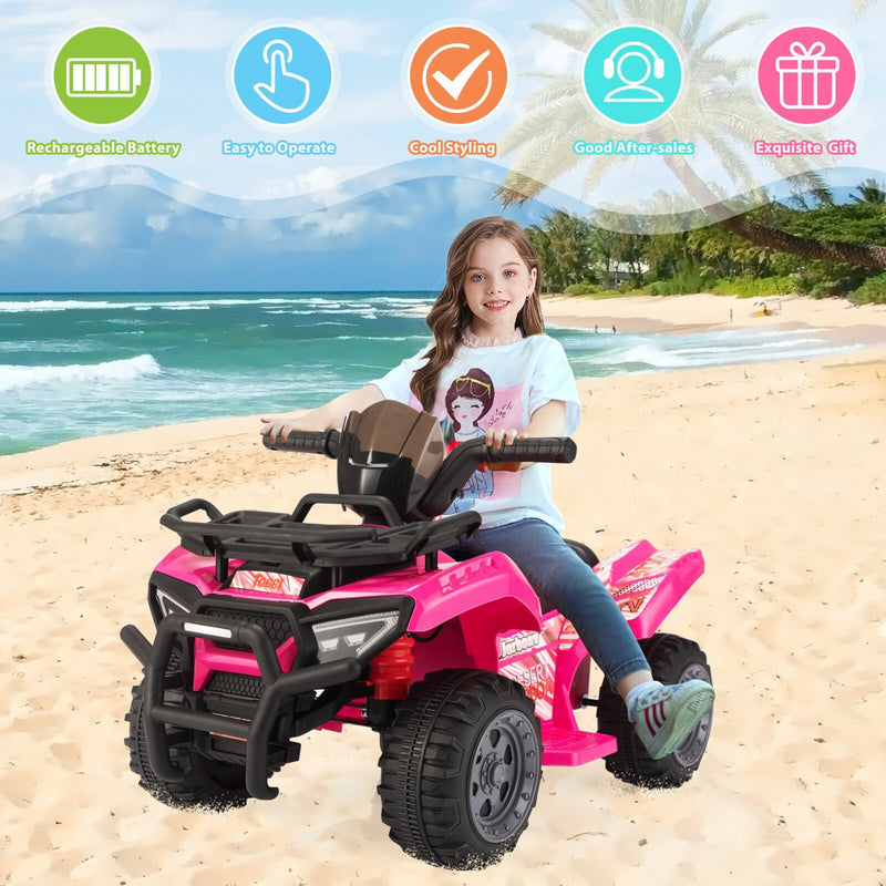 6V Electric Kids Ride-On ATV Quad 4-Wheeler Toy Car with Music Magic Cars 3