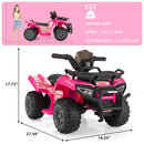 6V Electric Kids Ride-On ATV Quad 4-Wheeler Toy Car with Music Magic Cars 8