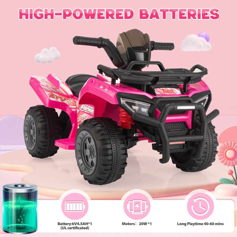6V Electric Kids ATV Quad 4-Wheeler Ride-On Toy Car with Music Magic Cars 14