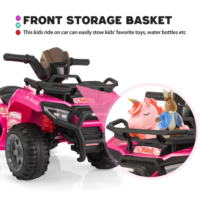 6V Electric Kids ATV Quad 4-Wheeler Ride-On Toy Car with Music Magic Cars 9