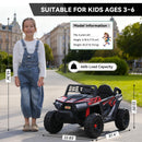 Electric 4-Wheel Battery-Powered Car Toy for Kids Ages 3-6 - Red Magic Cars 4