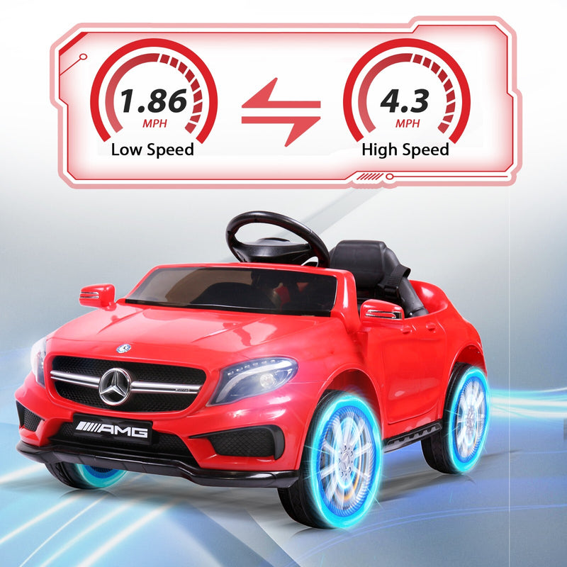 Kids Licensed Mercedes Benz Ride-On Car with 2.4G Remote Control - Red Magic Cars 1