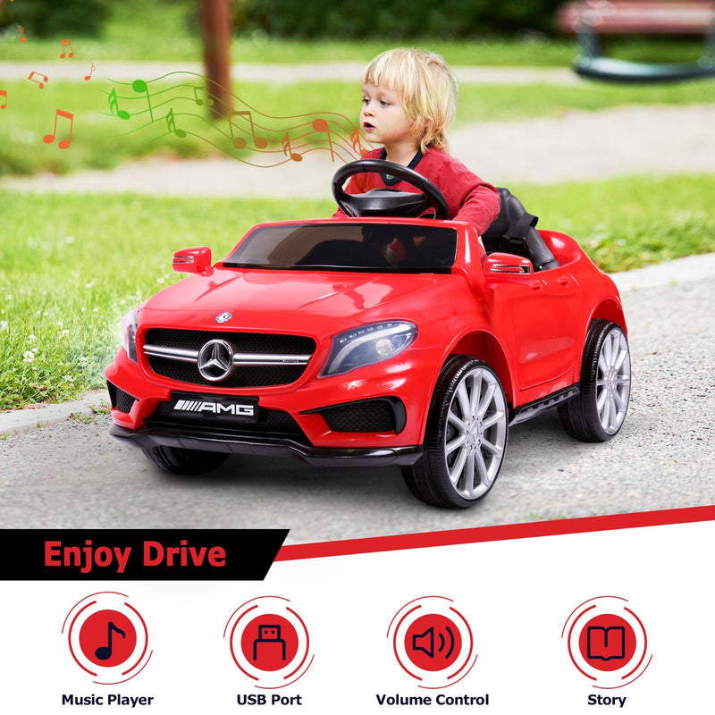 Kids Licensed Mercedes Benz Ride-On Car with 2.4G Remote Control - Red Magic Cars 3