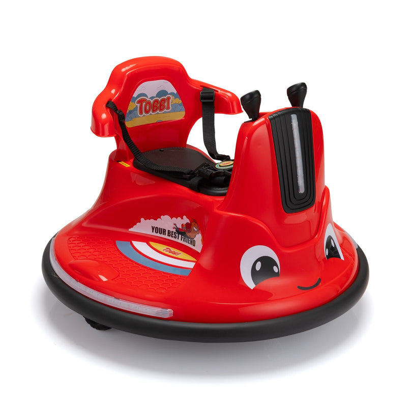 360° Spinning Ride-On Bumper Car for Kids with Remote Control and LED Lights, Red Magic Cars 6