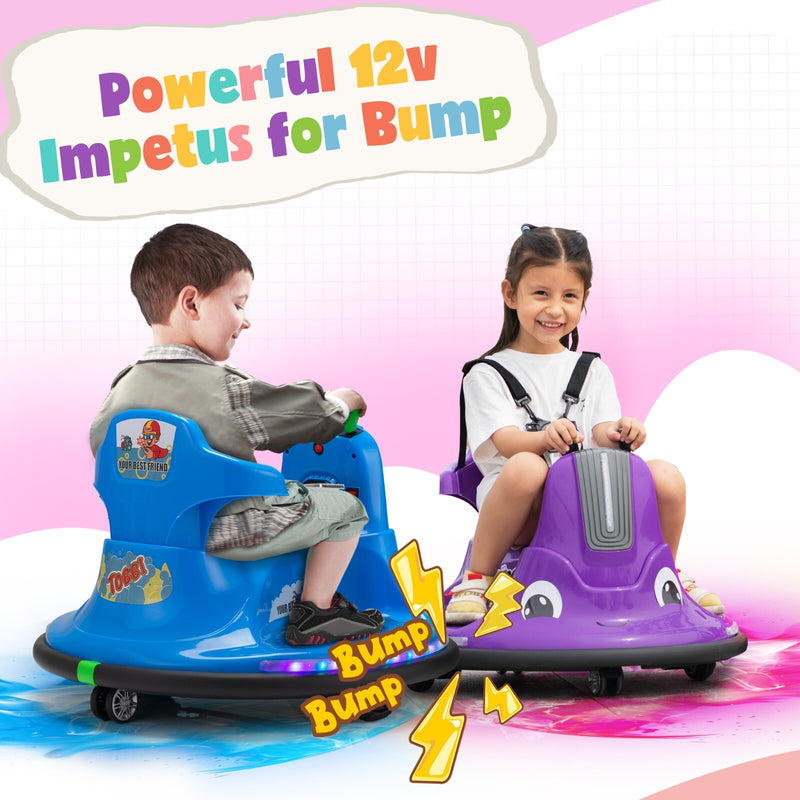12V Electric Snail Bumper Ride-On Toy Car Battery Powered for Kids Magic Cars 8
