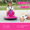 12V Electric Snail-Shaped Ride-On Car for Toddlers with 360° Rotating Bumper Magic Cars 10