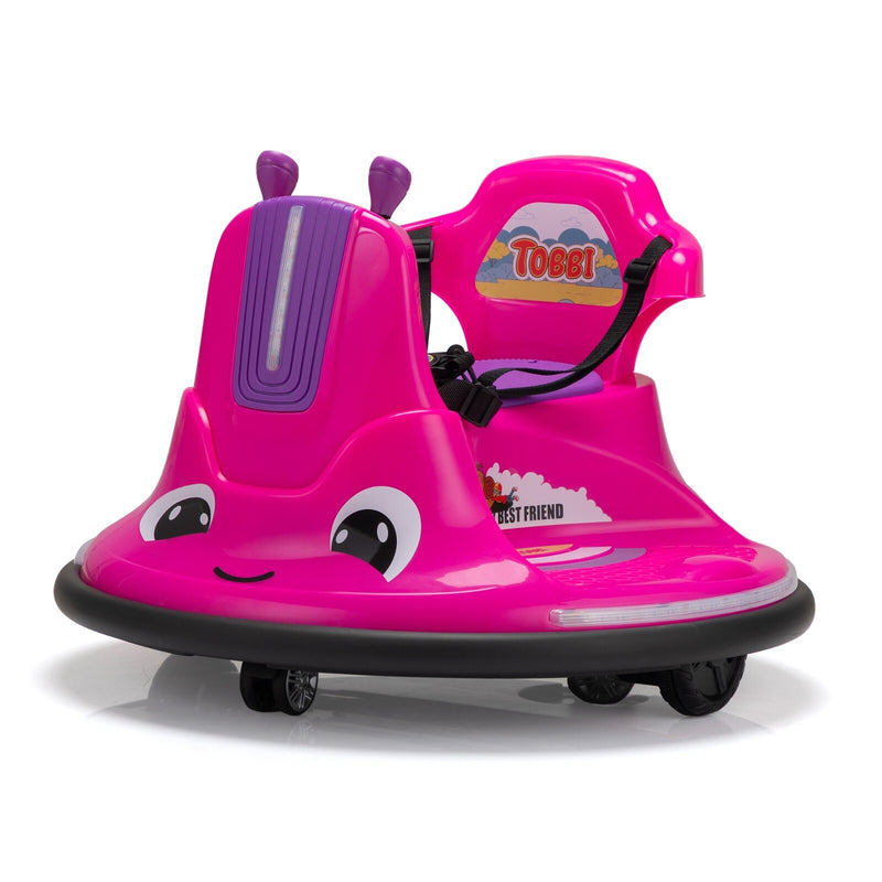 12V Electric Snail-Shaped Ride-On Car for Toddlers with 360° Rotating Bumper Magic Cars Variant 0