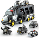 5-in-1 Police Truck Playset for Toddlers with Light and Sound Features Magic Cars 10