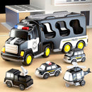 5-in-1 Police Truck Playset for Toddlers with Light and Sound Features Magic Cars 9
