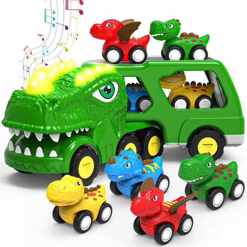 5-in-1 Dinosaur Vehicle and Truck Toy for Toddlers Ages 1 to 5 Years Magic Cars Variant 0