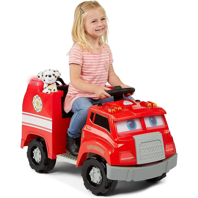 6V Battery-Powered Toddler Fire Truck with Sound Effects for Ages 1.5+ Magic Cars 1