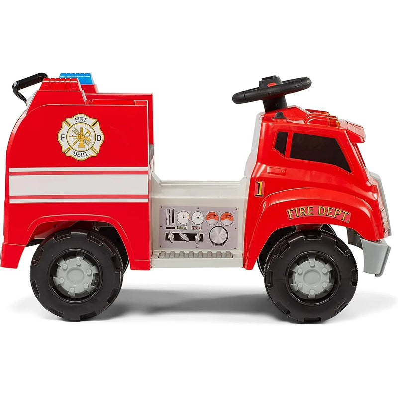 6V Battery-Powered Toddler Fire Truck with Sound Effects for Ages 1.5+ Magic Cars 3