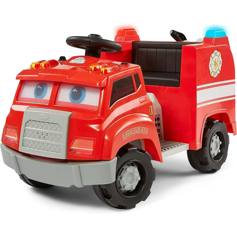 6V Battery-Powered Toddler Fire Truck with Sound Effects for Ages 1.5+ Magic Cars Variant 0