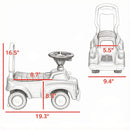 Fire Truck Ride-On Toy for Toddlers with Steering Wheel, Music, Storage, and Backrest Magic Cars 2