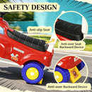 Fire Truck Ride-On Toy for Toddlers with Steering Wheel, Music, Storage, and Backrest Magic Cars 5