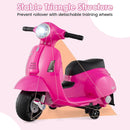 Licensed Vespa Toddler Ride-On Motorcycle with Training Wheels Magic Cars 4