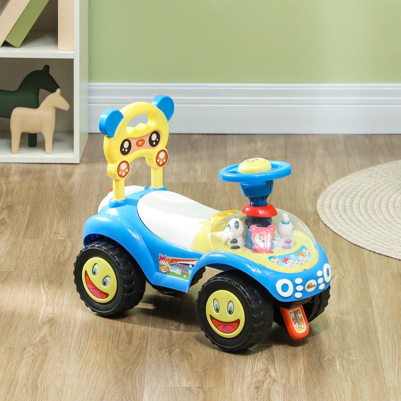 Toddler Push Foot-to-Floor Sliding Ride-On Car for Kids Blue Magic Cars 8