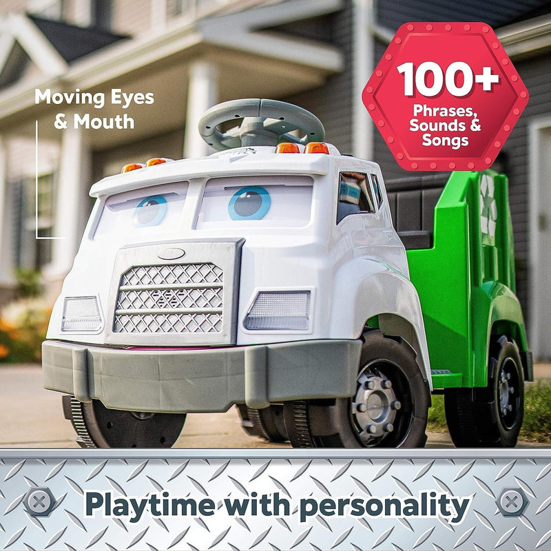 6V Battery-Powered Toddler Recycling Truck with Sound Effects for Ages 1.5+ Magic Cars 1