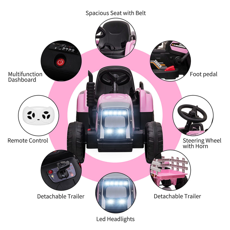 Electric Remote Control Ride-On Car for Toddlers Ages 3-6 Battery Powered Magic Cars 13