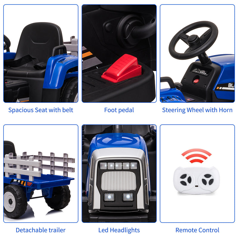 Electric Remote Control Ride-On Car for Toddlers Ages 3-6 Battery Powered Magic Cars 17