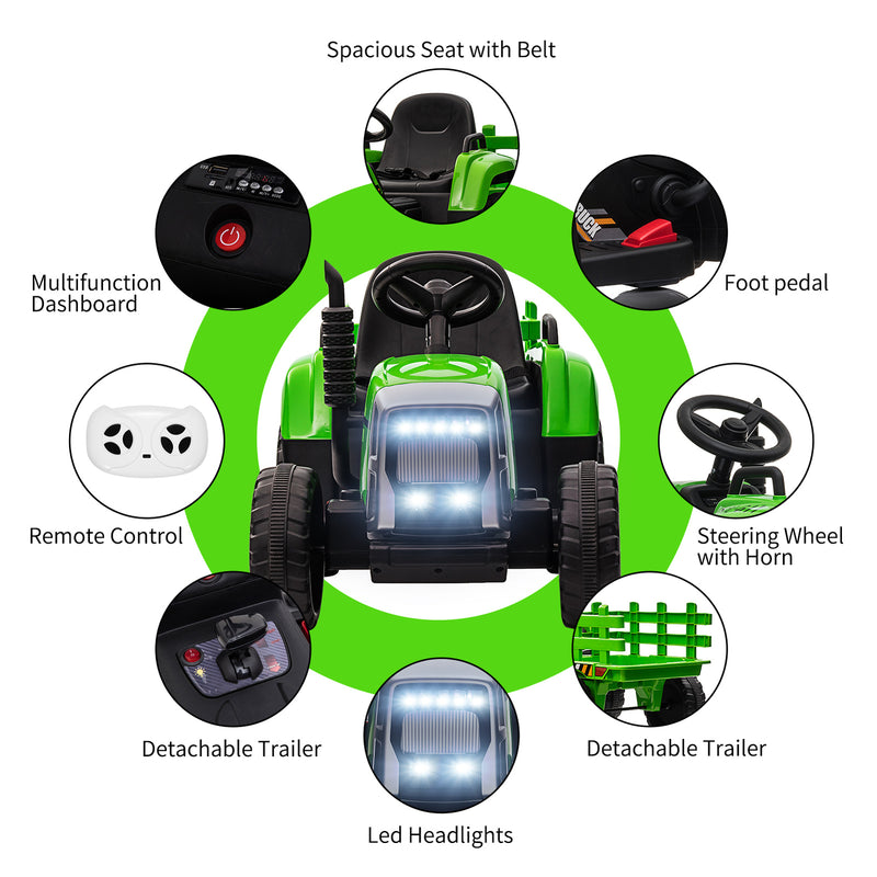 Electric Remote Control Ride-On Car for Toddlers Ages 3-6 Battery Powered Magic Cars 9