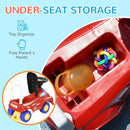 Toddler Ride-On Fire Truck with Music, Horn, and Under-Seat Storage in Red Magic Cars 6