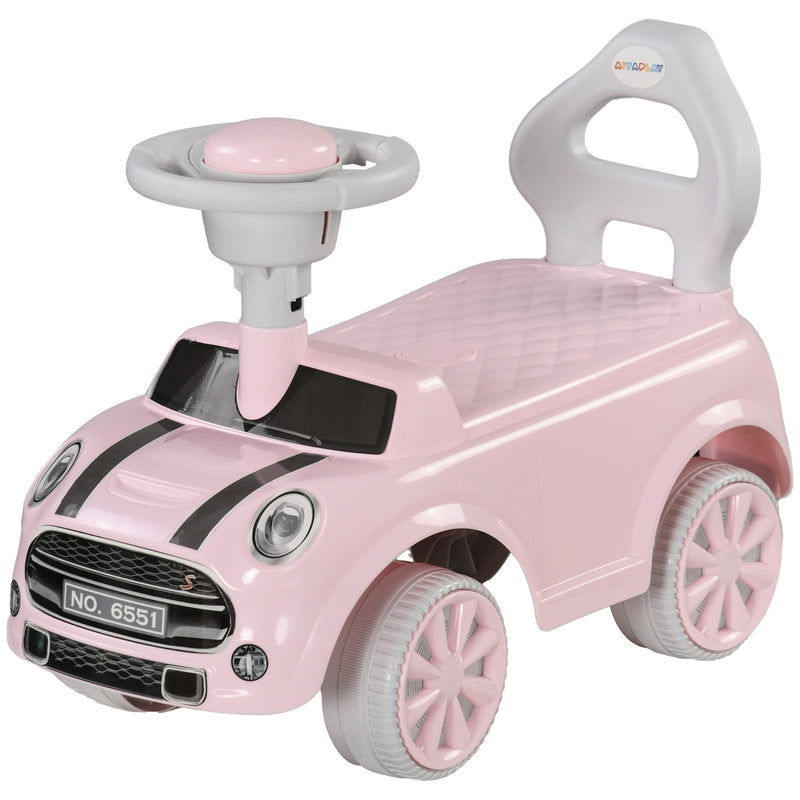 Pink Toddler Ride-On Foot-to-Floor Sliding Car Toy Magic Cars 3