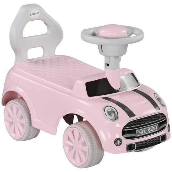 Pink Toddler Ride-On Toy with Horn and Safety Features for Ages 18-36 Months Magic Cars 0