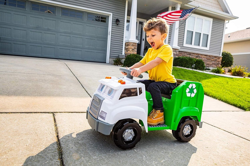 Battery-Powered Rechargeable Ride-On Garbage Truck for Toddlers Magic Cars 0