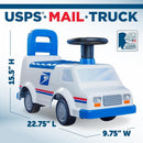 Toddler Ride-On Mail Truck Toy Supporting Up to 44 lbs for Safe Play Adventures Magic Cars 7