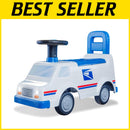 Toddler Ride-On Mail Truck Toy Supporting Up to 44 lbs for Safe Play Adventures Magic Cars Variant 0