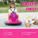 12V Electric Snail-Shaped Ride-On Bumper Car for Toddlers with Remote Control Magic Cars 3