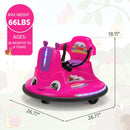 12V Electric Snail-Shaped Ride-On Car for Toddlers with Remote Control and Safety Bumper Magic Cars 2