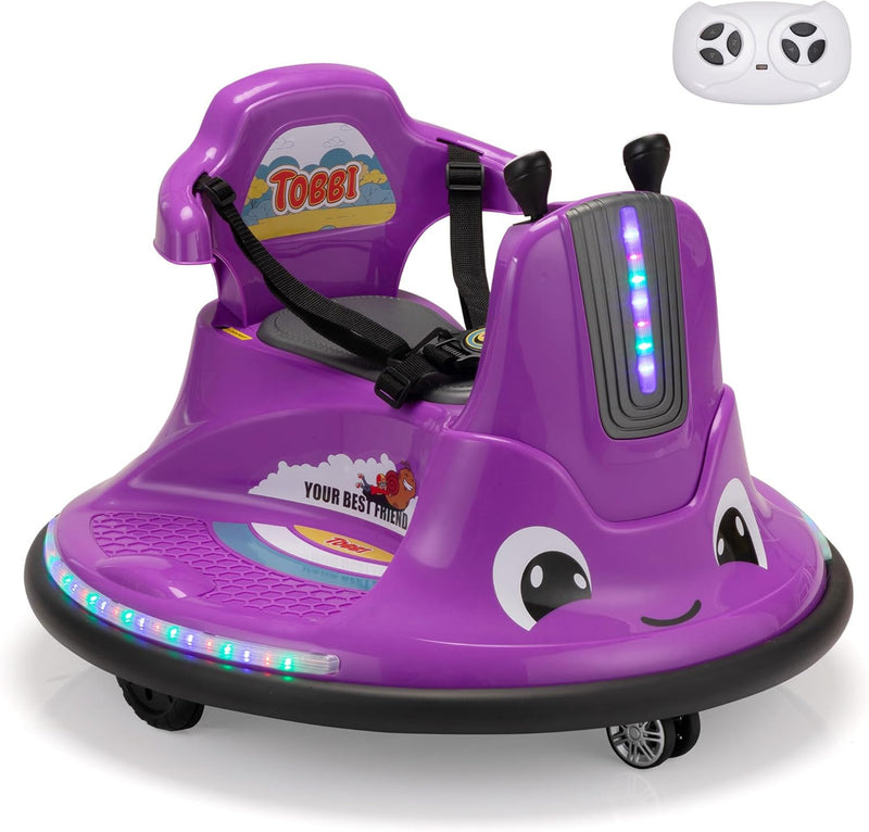 12V Electric Snail-Shaped Ride-On Bumper Car for Toddlers with Remote Control Magic Cars Variant 0