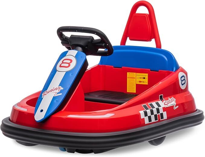 Electric 6V Ride-On Bumper Car Toy for Toddlers Ages 3-6 Boys and Girls Magic Cars 4