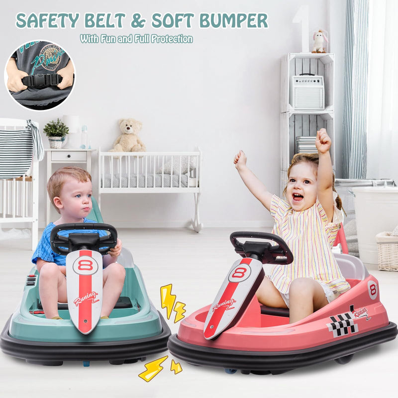 Electric 6V Ride-On Bumper Car Toy for Toddlers Ages 3-6 Boys and Girls Magic Cars 5