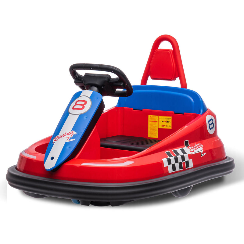Toddler and Kids Ride-On Bumper Car with 360° Spin, 2 Speeds, Safety Belts, and Lights Magic Cars 0
