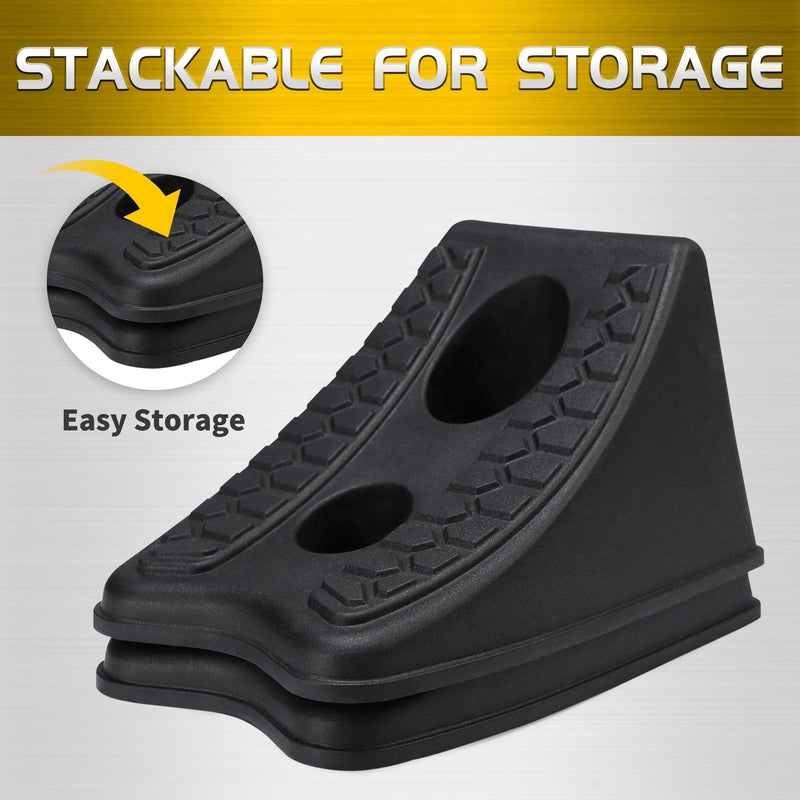 Heavy Duty 8 Inch Wheel Chocks and Wedges for Cars, Travel Trailers, and RVs Magic Cars 1