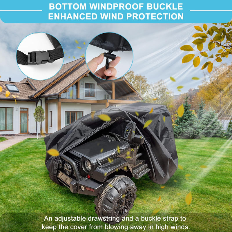 Large Outdoor Cover for Kids' Electric Ride-On Power Wheels Truck Toy Car Magic Cars 1