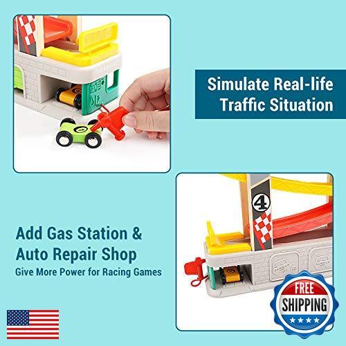 Bright Car Ramp Race Track Toy for Toddlers Ages 2-4 Years Magic Cars 2