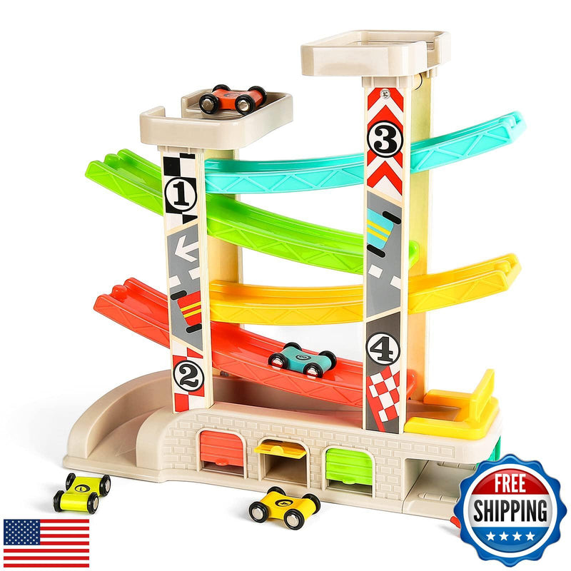 Bright Car Ramp Race Track Toy for Toddlers Ages 2-4 Years Magic Cars Variant 0