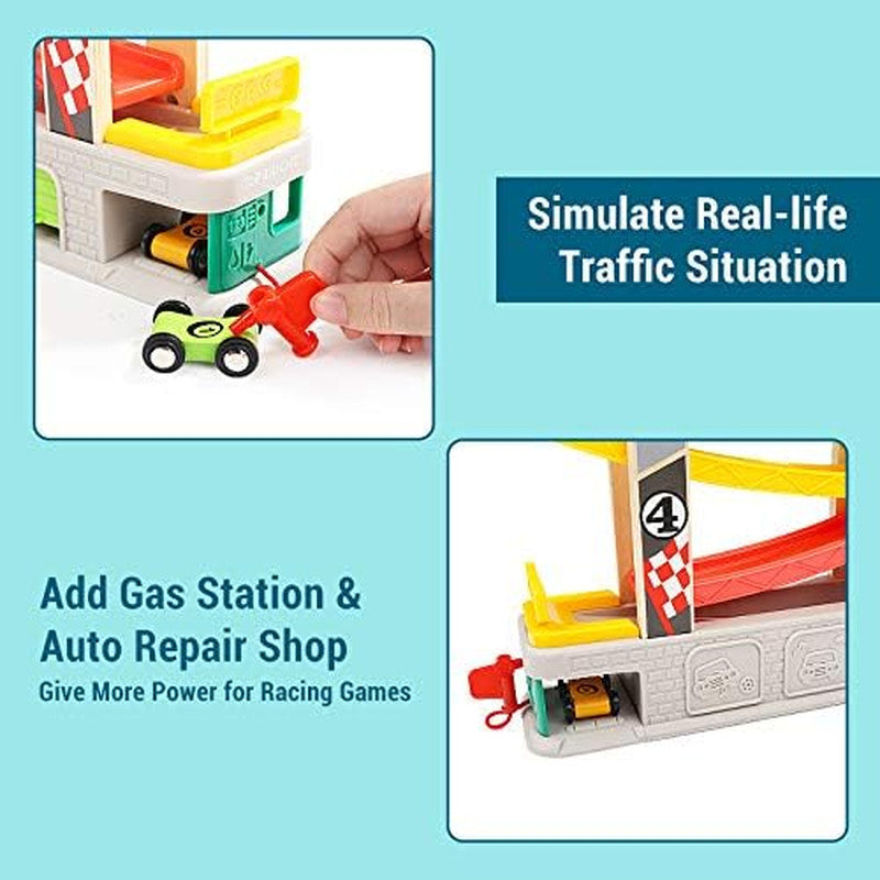 Bright Car Ramp Race Track Toy for Toddlers Ages 2-4 Magic Cars 2
