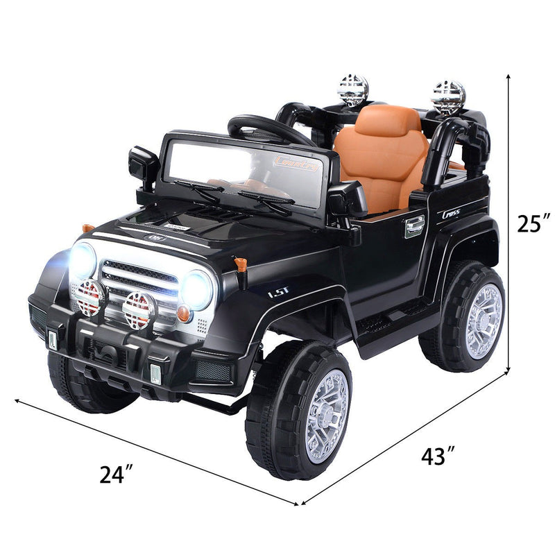 12V Electric Kids Ride-On Truck with Remote Control and Lights Magic Cars 4